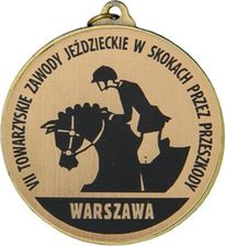 Tryumf Medal Metalowy Z Grawerowaniem Na Laminacie - Trofea sportowe