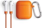 Etui ochronne na słuchawki UNIQ Vencer do AirPods Pro 2 gen. Silicone pomarańczowy/burnt orange