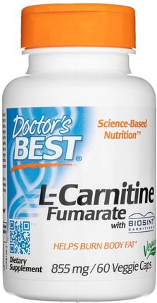 l carnitine doctor's best Doctor'S Best L-Carnitine Fumarate Fumaran L-Karnityny 855Mg 60Kaps