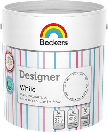 Beckers Designer White 5L Biała Lateksowa