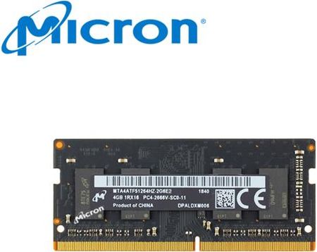 Micron 4GB DDR4 2666Mhz SODIMM (MTA4ATF51264HZ2G6E3)