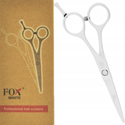 Białe Nożyczki Fryzjerskie Do Włosów Fox Stalowe