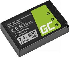 Bateria Green Cell ® BLS-5 / BLS-50 do Olympus OM-D E-M10, PEN E-PL2, E-PL5, E-PL6, E-PL7, E-PM2, Stylus 1 7.4V 900mAh