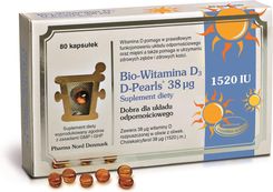 Zdjęcie Bio-Witamina D3 D-Pearls 38 mcg 80 kapsułek - Dąbrowa Górnicza