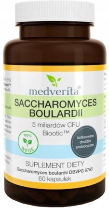Medverita Saccharomyces boulardii Biootic 5 miliardów CFU 60 kaps