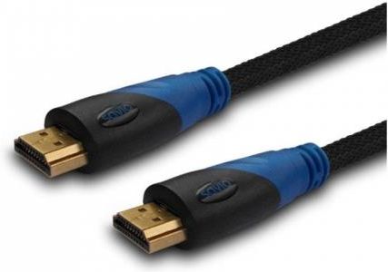 Savio Kabel HDMI oplot nylonowy złote końcówki v1.4 high speed ethernet/3D 3m (CL-07)