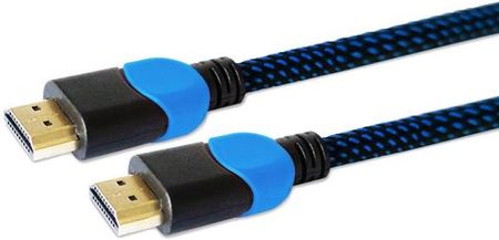 Savio Kabel HDMI v2.0 gaming PlayStation oplot złote końcówki Niebieski 1,8m (GCL-02)