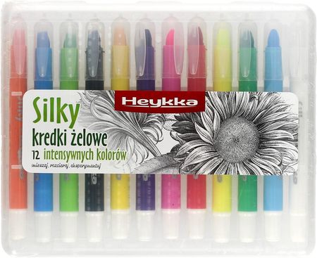Heykka Kredki Żelowe 12Kol Silky