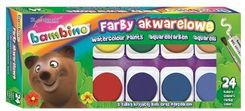 Zdjęcie Farby Akwarelowe Bambino 24 Kolory Duża Pastylka - Rzgów