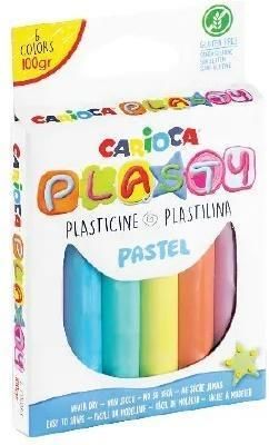 Carioca Plastelina 100G 6 Kolorów Pastelowa