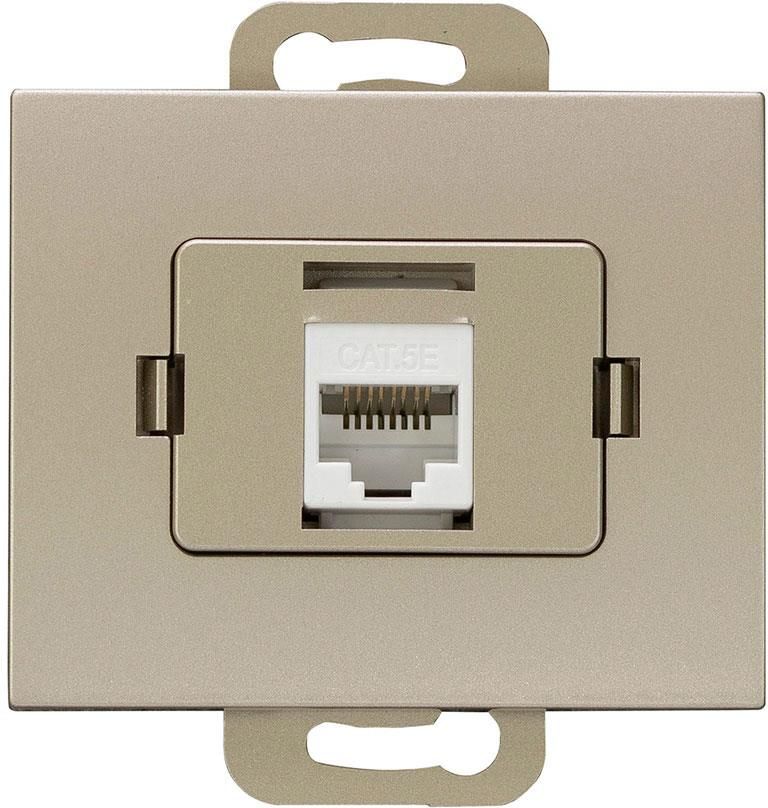 Gniazdo Elektryczne Abex Nova Rj45 - 5Cat/N1 N Satyna (9000930 ...