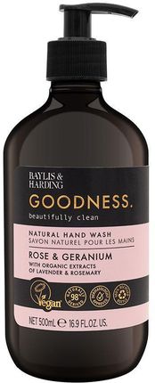 Baylis & Harding Mydło W Płynie Do Rąk Goodness Rose Geranium Natural Hand Wash 500 Ml