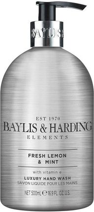 Baylis & Harding Mydło W Płynie Do Rąk Elements Lemon And Mint Hand Wash 500 Ml