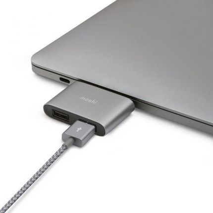 Moshi Adapter USB Moshi Moshi USB-C to Dual USB-A Adapter Space Gray | MacBook (99MO084214)