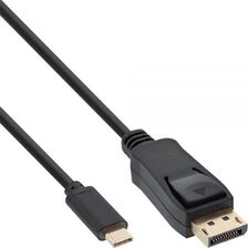 InLine Adapter USB InLine InLine Adapter USB - DP - USB Typ C męski na DisplayPort męski (DP Alt Mode) 4K2K - czarny - 3m (64123)