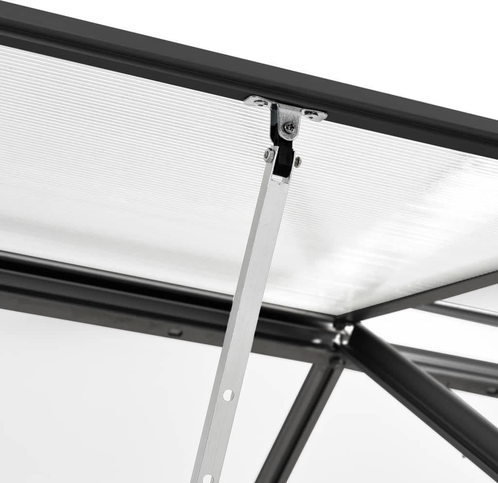 VidaXL Szklarnia, antracytowa, aluminium, 3,61 m² 48209 - zdjęcie 1 VidaXL Szklarnia, antracytowa, aluminium, 3,61 m² 48209