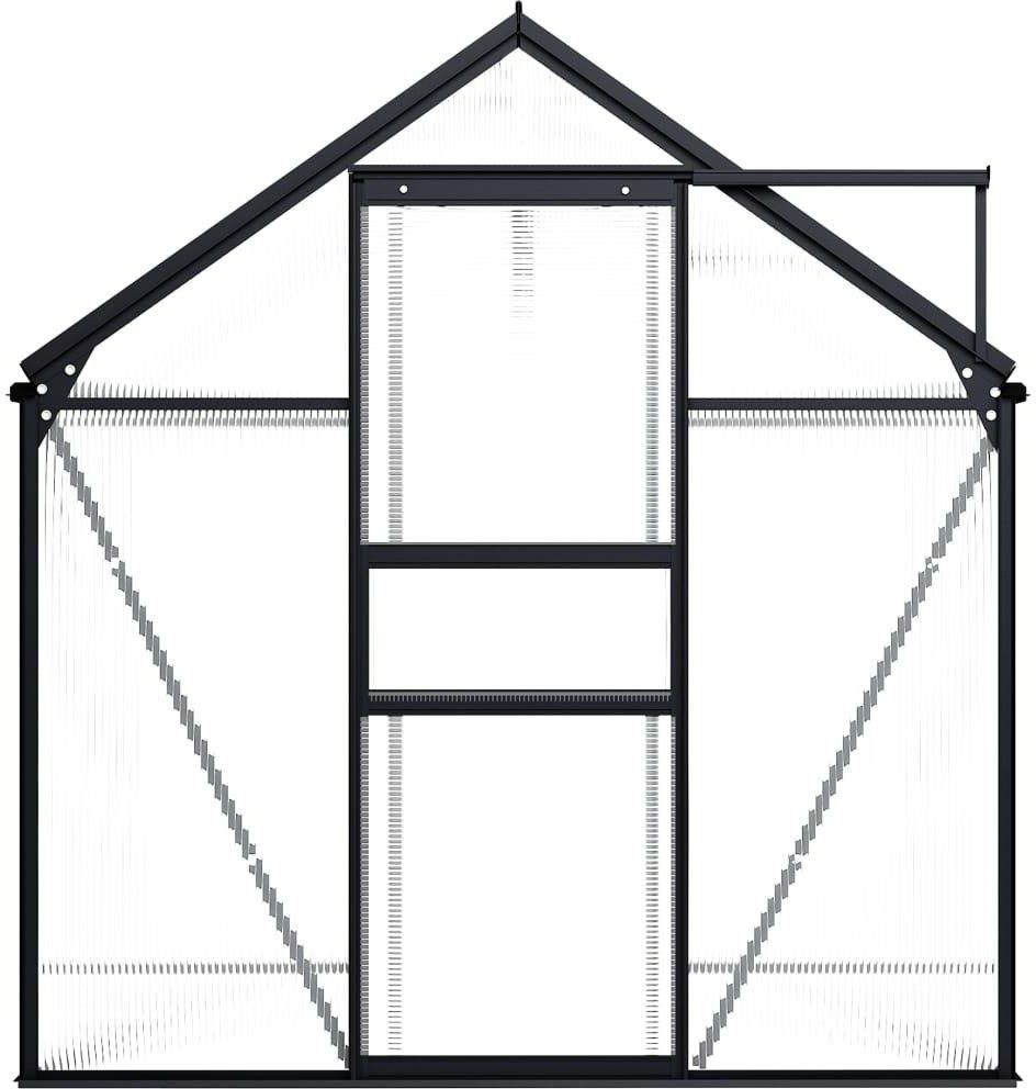 VidaXL Szklarnia, antracytowa, aluminium, 3,61 m² 48209 - zdjęcie 2 VidaXL Szklarnia, antracytowa, aluminium, 3,61 m² 48209