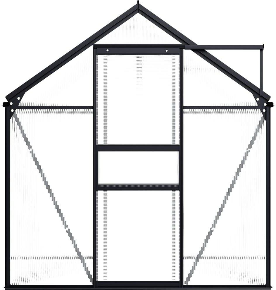 VidaXL Szklarnia, antracytowa, aluminium, 3,61 m² 48209