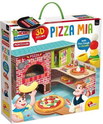 Lisciani Giochi Montessori Pizza Mia 3D + Plastelina 76833