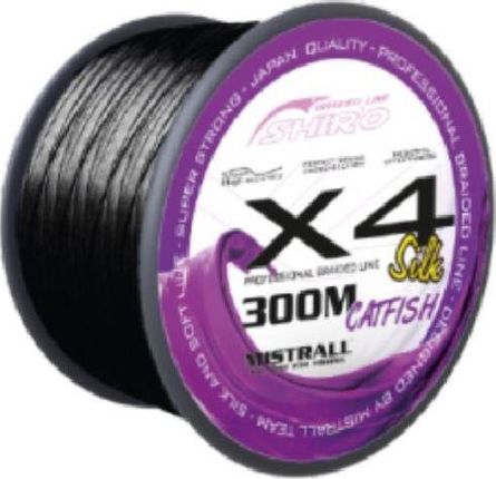 Mistrall Plecionka Shiro Silk Braided Line X4  0,23mm Black Carp 300m ZM-3491023