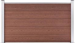 Zdjęcie VIDAXL OGRODZENIE OGRODOWE WPC 180X105 CM BRĄZOWE - Puck