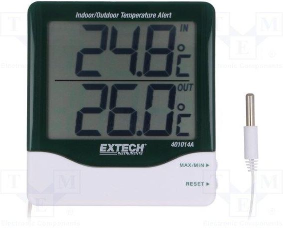 Extech 401014A Big Digit Indoor/Outdoor Temperature with Alarm