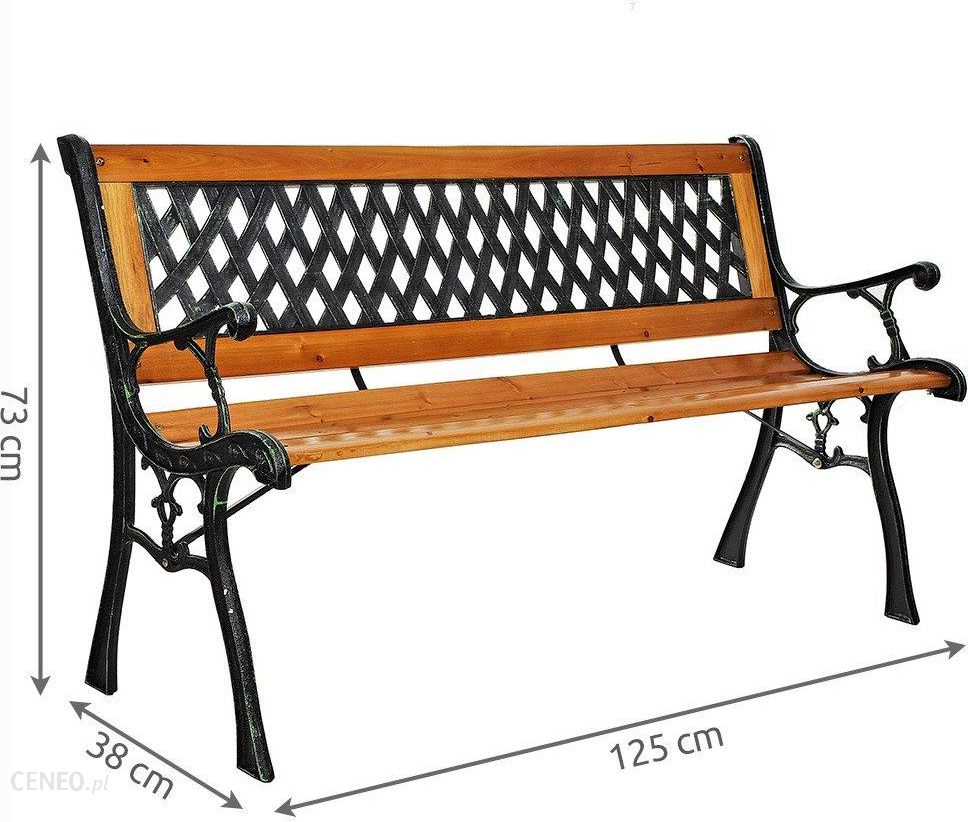   Malatec sodo parko suoliukas dekoratyvinis medinis metalas 125cm