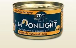 Moonlight Dinner Tuńczyk Kurczak Łosoś Nr4 6X80G