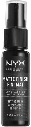 NYX Professional Makeup Makeup Setting Spray Mini Spray utrwalający makijaż Matte Finish 18 ml