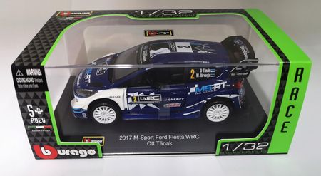 Bburago 1:32 2017 M-Sport Ford Fiesta Wrc O. Tanak