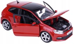 Bburago Volkswagen Polo Gti Model Metalowy 1:24 Czerwony