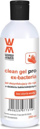 Worker&Walker Żel Antybakteryjny Do Rąk 250Ml Clean Gel Pro Worker