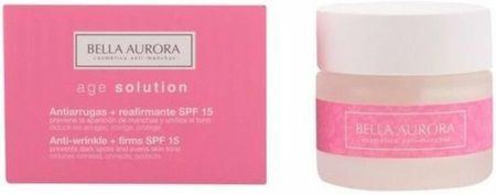 Krem Bella Aurora Ujędrniający Przeciwzmarszczkowy Age Solution Antiwrinkle And Firming Spf15 na dzień i noc 50ml