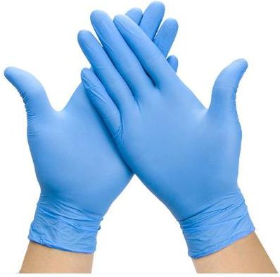 Rękawiczki Nitrylowe Niebieskie 100 Sztuk Rozmiar M