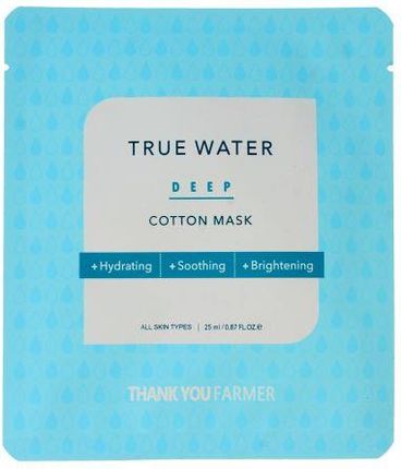 Thank You Farmer True Water Maska W Płacie 1 Szt.