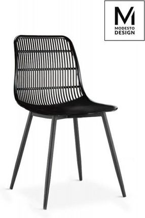 Modesto Design Krzesło Basket Czarne Polipropylen Pc601T Allblack