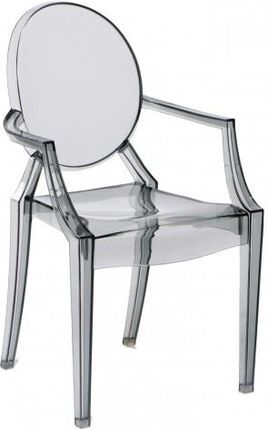 Customform Krzesło Duch Inspiracja Louis Ghost Szare Transparentne