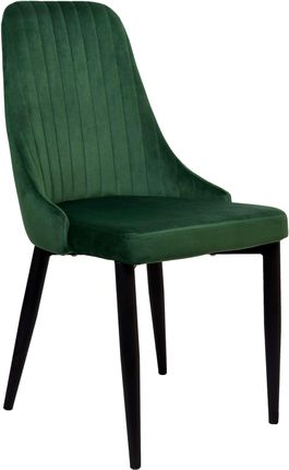 Ehokery Krzesło Aksamitne Lorient Velvet Ciemno Zielony