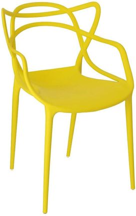 Elior Minimalistyczne Krzesło Wilmi Żółte
