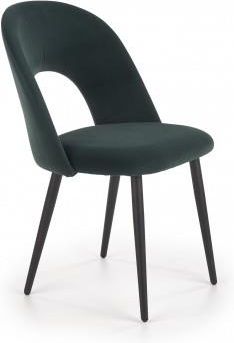 Halmar K384 Krzesło Ciemny Zielony Czarny