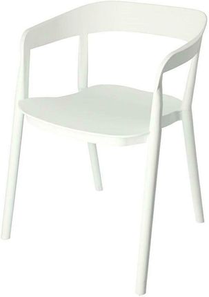 Elior Minimalistyczne Krzesło Brett Białe