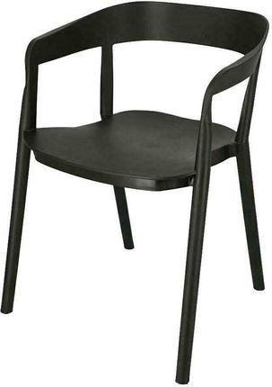 Elior Minimalistyczne Krzesło Brett Czarne