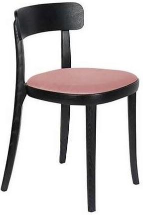 Dutchbone Krzesło Brandon Czarny Różowy 