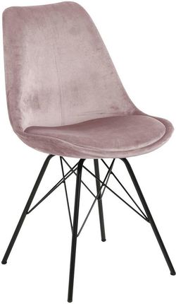 Elior Welurowe Krzesło Lindi 2X Różowe