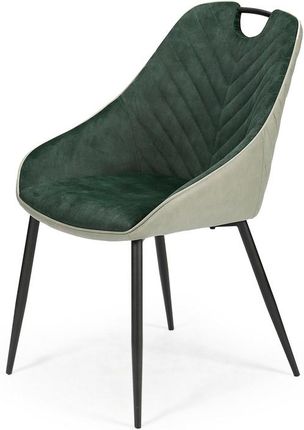 Halmar K412 Krzesło Ciemny Zielony Jasny Zielony