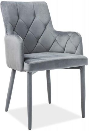 ✂️ złap dodatkowy rabat Krzesło RICARDO VELVET różne kolory, Kolorystyka produktu: Szary, tap. bluvel 14