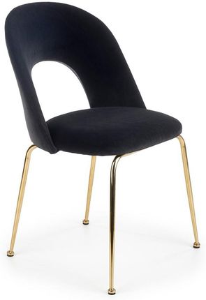 Halmar K385 Krzesło Czarny Złoty 13286
