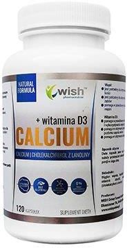 Wish Pharmaceutical Calcium + Vitamin D3 - 120 Kaps
