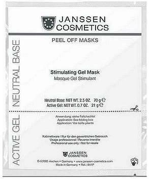 Janssen Cosmetics Janssen Stimulating Gel Mask Maska Żelowa Dwukomorowa Przywracająca Witalność 38,5 G + 11,5 G