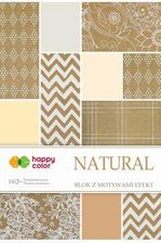 Zdjęcie Happy Color Blok Z Motywami Effect Natural  10 Arkuszy - Radomyśl Wielki
